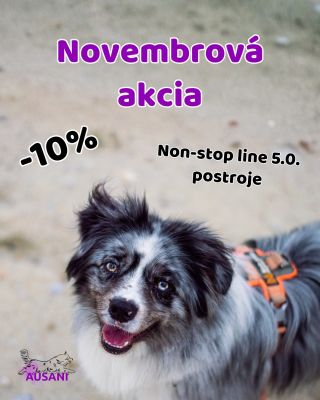 Hlásime zníženú cenu na Non-stop line 5.0 postroje, ktoré asi netreba predstavovať 😊🐕 Až do konca novembra, alebo do...
